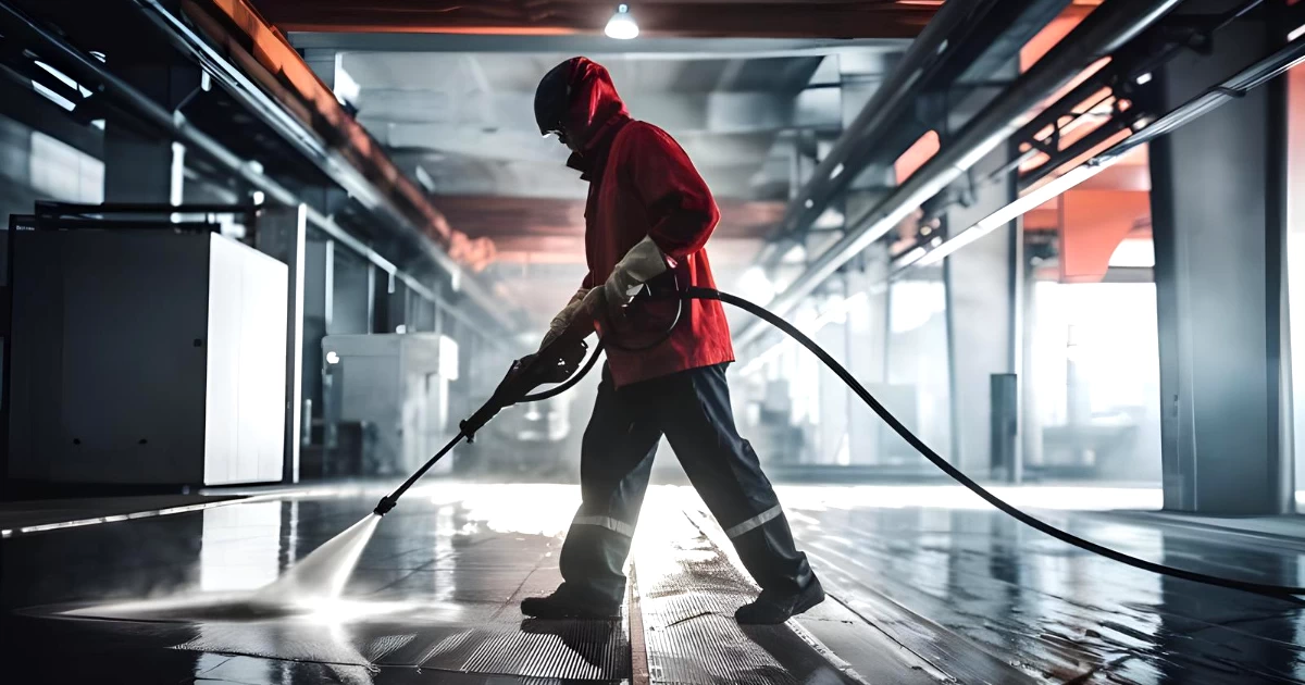 Mycie ciśnieniowe linii produkcyjnych